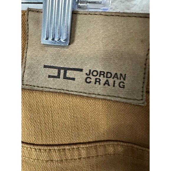 Jordan Craig Collin’s Distressed Caramel Brown Denim Jeans Size 42X32 - Picture 5 of 9
